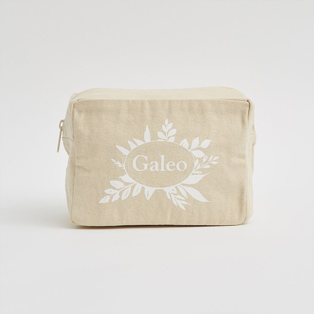 Logo bedruckt mittelgroße quadratische Canvas-Waschtasche Logo bedruckt mittelgroße quadratische Canvas-Waschtasche